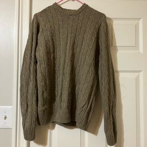 Cable knit sweater